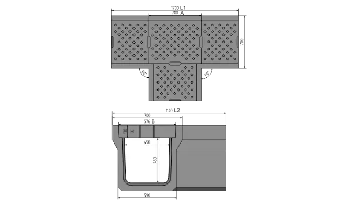 U Drain T Junction Diagram